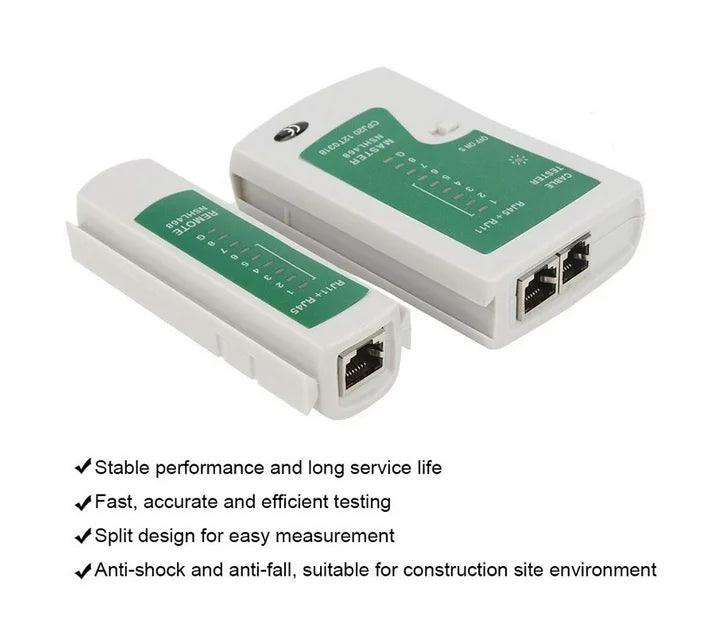 ANDOWL NETWORK CABLE TESTER, RJ11/RJ45 - Q314 - NeonSales South Africa