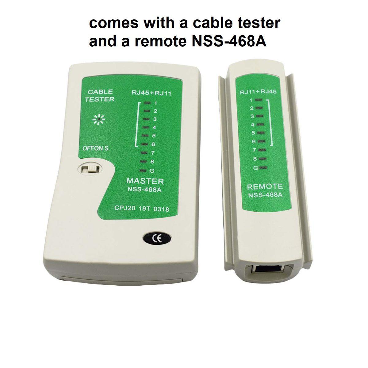 ANDOWL NETWORK CABLE TESTER, RJ11/RJ45 - Q314 - NeonSales South Africa