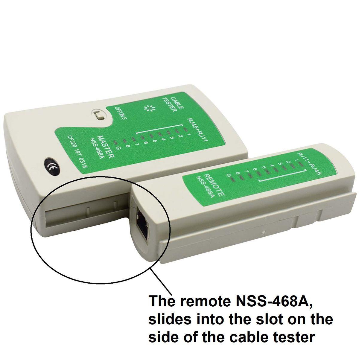 ANDOWL NETWORK CABLE TESTER, RJ11/RJ45 - Q314 - NeonSales South Africa