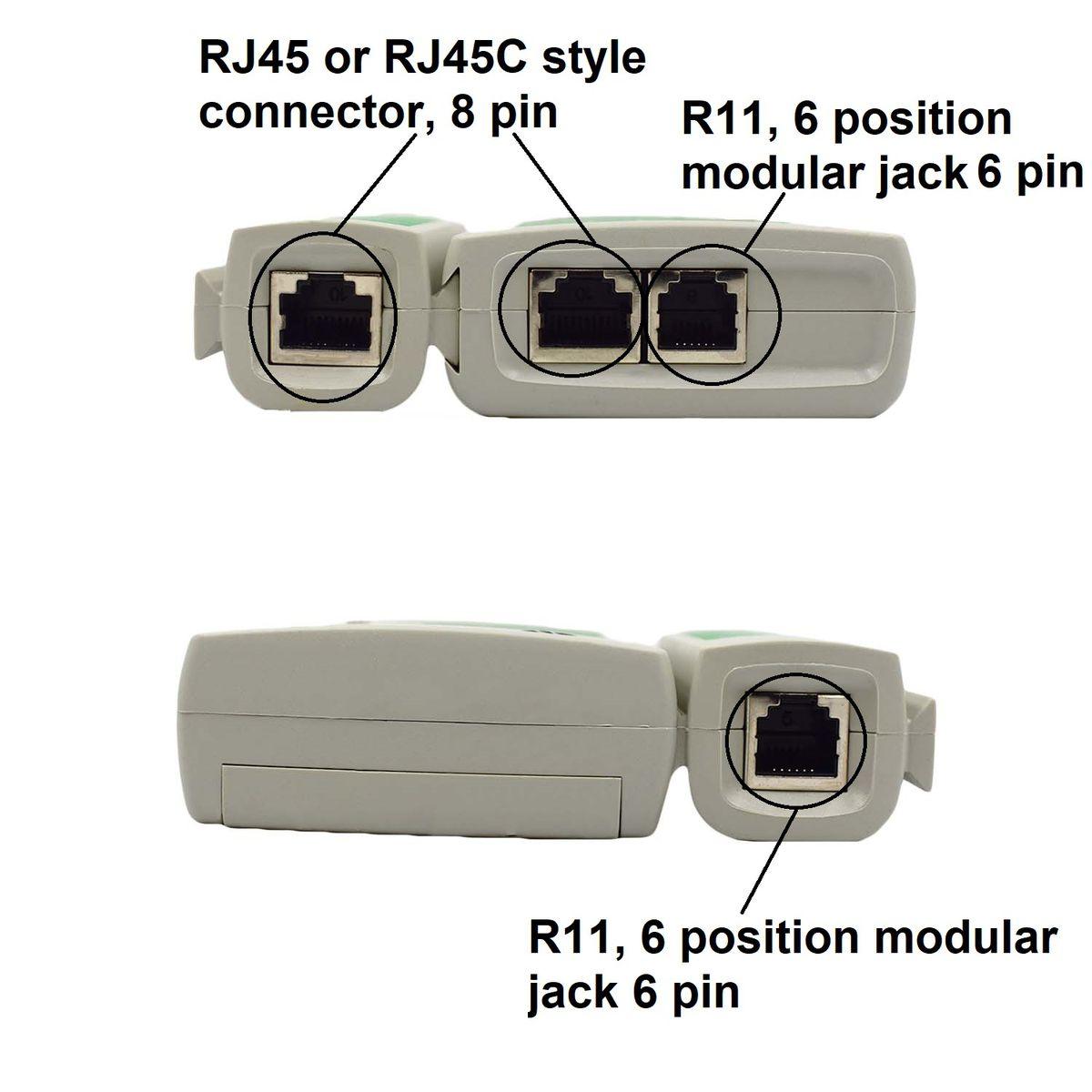 ANDOWL NETWORK CABLE TESTER, RJ11/RJ45 - Q314 - NeonSales South Africa