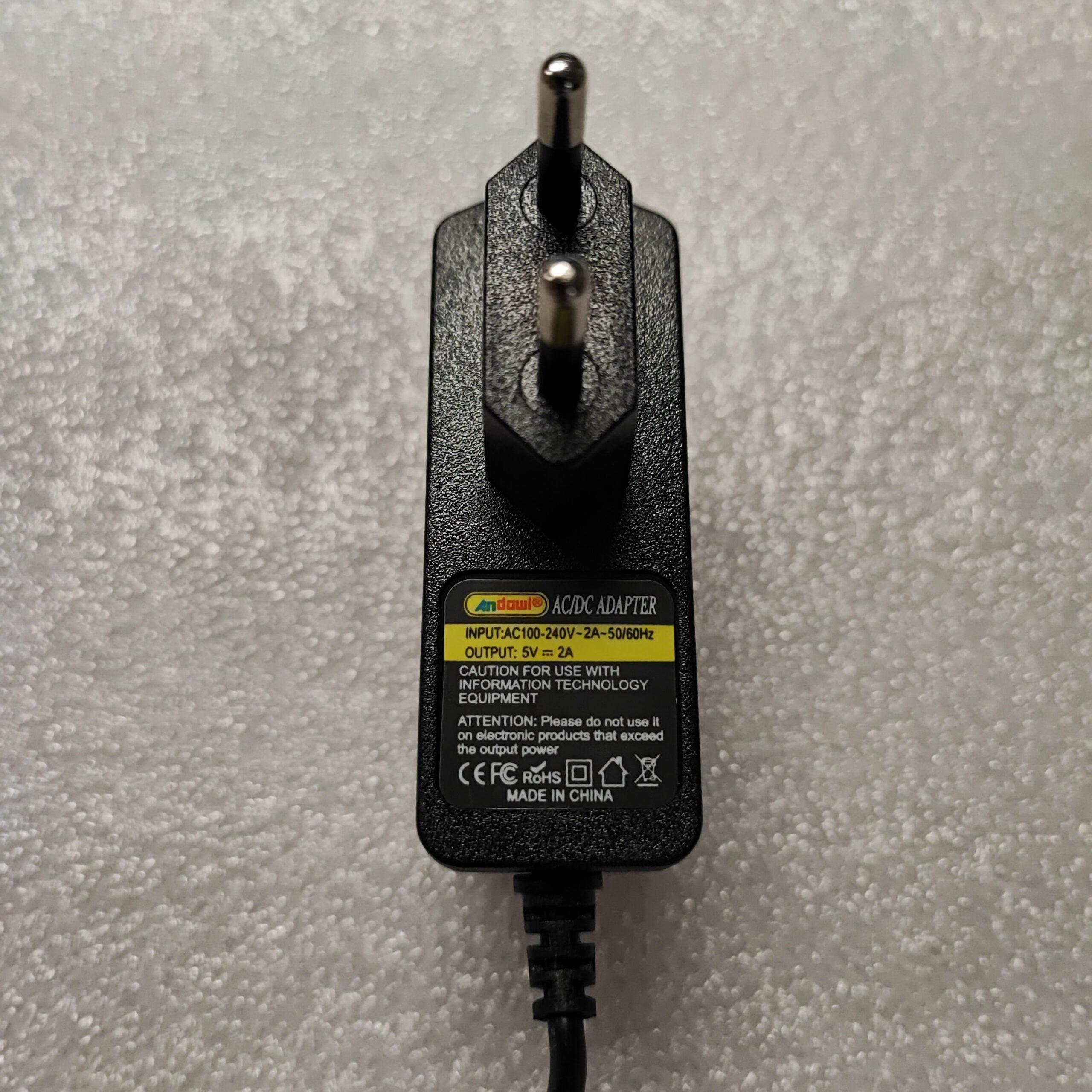 ANDOWL POWER ADAPTER (5V/2A) - Q-DC303 - NeonSales {{ shop.shopifyCountryName }}