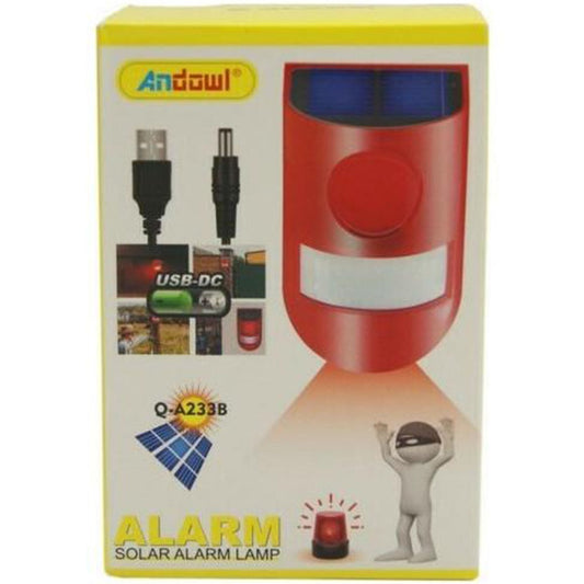 ANDOWL Q-A233B solar PIR alarm retail package