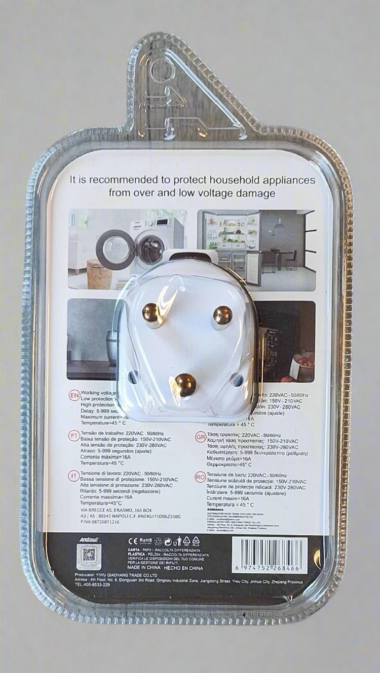 ANDOWL Q-CD123 VOLTAGE PROTECTOR PLUG