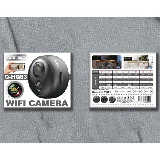 ANDOWL Q-HQ83 4K Wi-Fi indoor IP camera and retail packaging