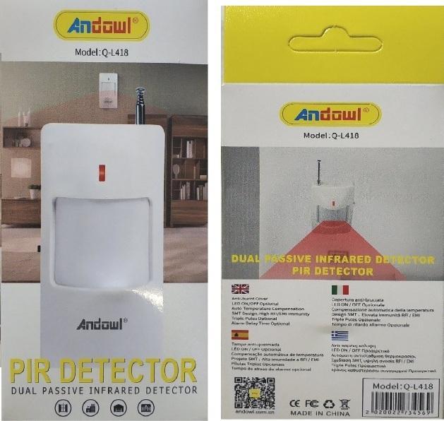 ANDOWL Q-L418 WIRELESS INFRARED INDOOR PIR
