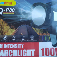 ANDOWL Q-P80 PISTOL SEARCHLIGHT, RECHARGEABLE - NeonSales {{ shop.shopifyCountryName }}