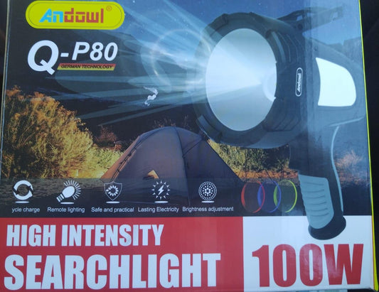 ANDOWL Q-P80 PISTOL SEARCHLIGHT, RECHARGEABLE - NeonSales {{ shop.shopifyCountryName }}
