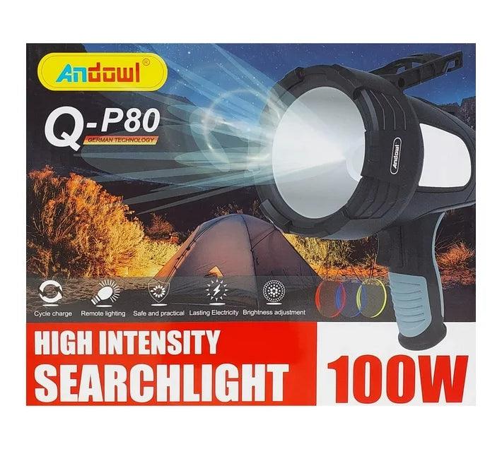 ANDOWL Q-P80 PISTOL SEARCHLIGHT, RECHARGEABLE - NeonSales South Africa