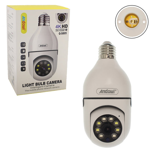 ANDOWL Q-S805 E27 smart Wi-Fi light bulb camera with retail box