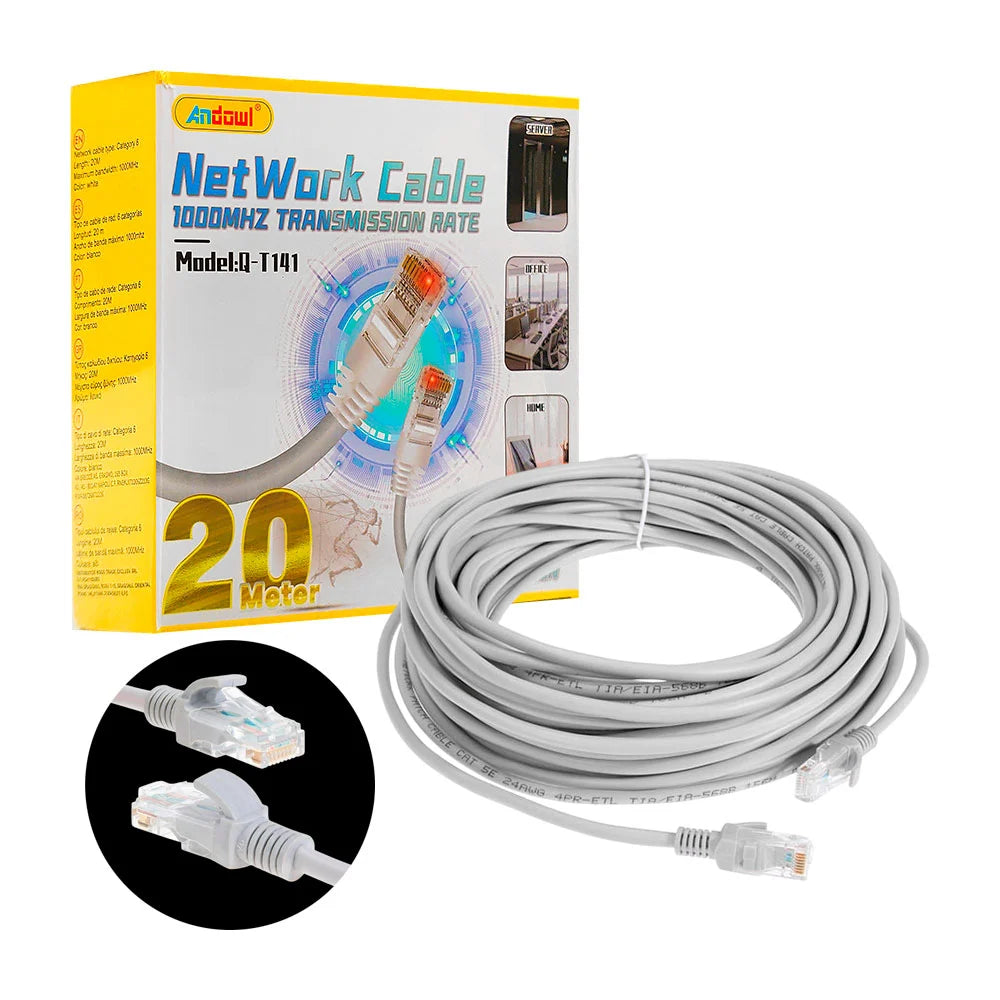 ANDOWL CAT 6 NETWORK CABLE - 20M