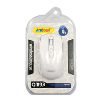 ANDOWL QM93 Wireless Optical Mouse - White