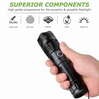 ANDOWL RECHARGEABLE 18650MAH FLASHLIGHT-Q-5109 - NeonSales {{ shop.shopifyCountryName }}