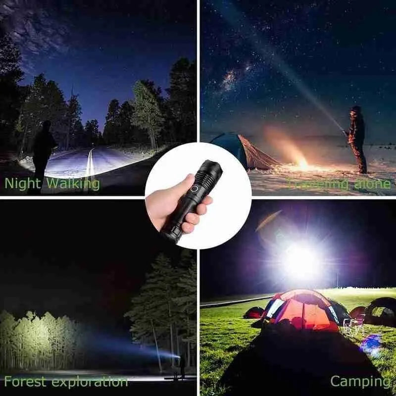ANDOWL RECHARGEABLE 18650MAH FLASHLIGHT-Q-5109 - NeonSales {{ shop.shopifyCountryName }}