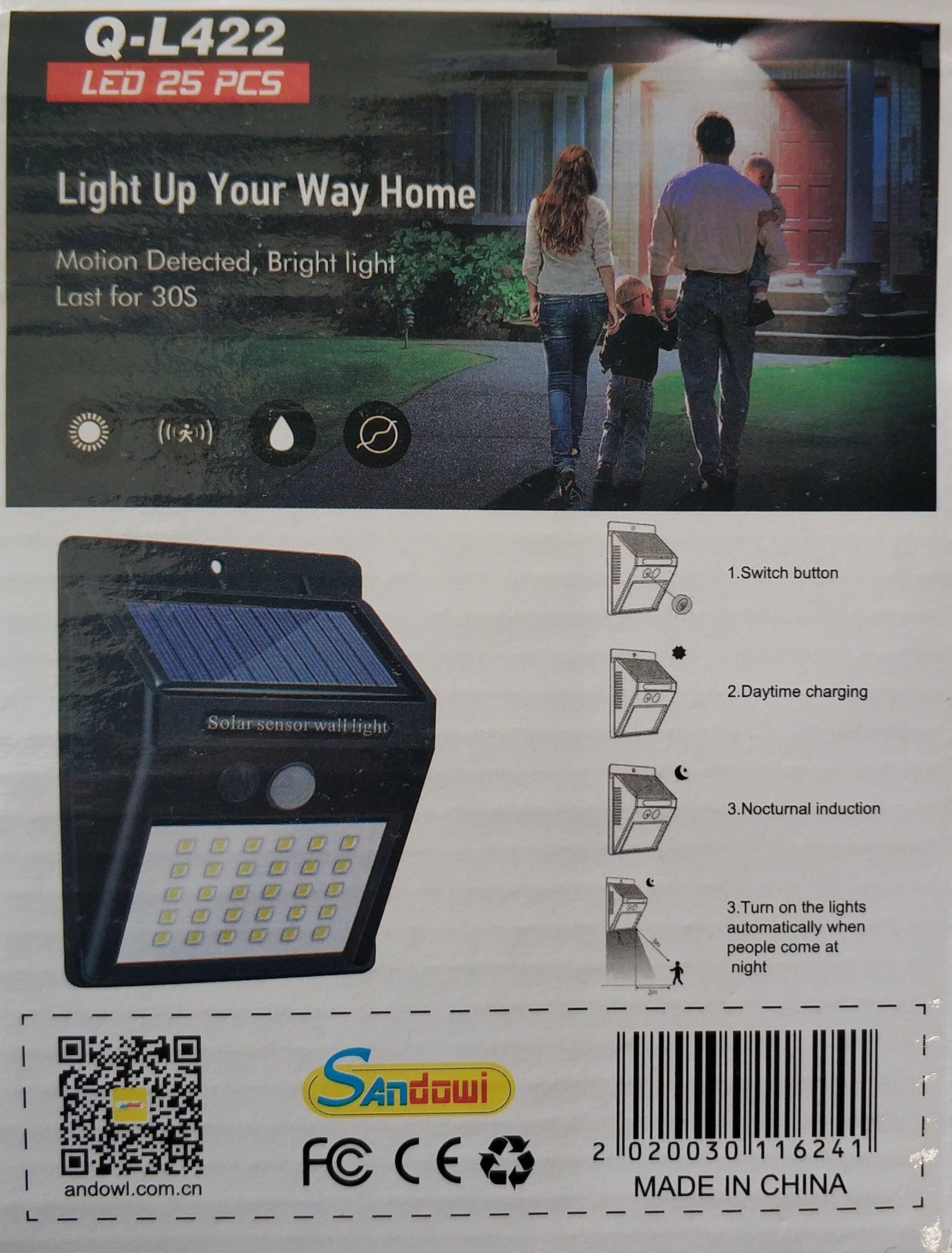 ANDOWL SOLAR SENSOR WALL LIGHT Q-L422 - NeonSales South Africa