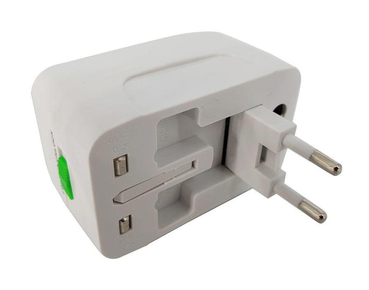 ANDOWL UNIVERSAL TRAVEL ADAPTOR 2A UK/USA/EURO/AUS - NeonSales {{ shop.shopifyCountryName }}