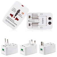 ANDOWL UNIVERSAL TRAVEL ADAPTOR 2A UK/USA/EURO/AUS - NeonSales {{ shop.shopifyCountryName }}