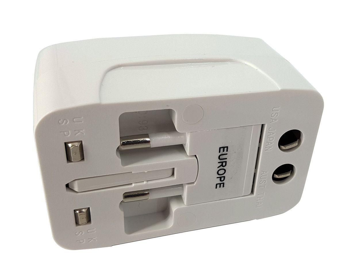 ANDOWL UNIVERSAL TRAVEL ADAPTOR 2A UK/USA/EURO/AUS - NeonSales {{ shop.shopifyCountryName }}