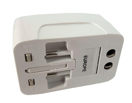 ANDOWL UNIVERSAL TRAVEL ADAPTOR 2A UK/USA/EURO/AUS - NeonSales {{ shop.shopifyCountryName }}