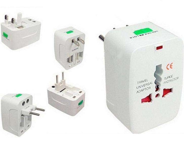 ANDOWL UNIVERSAL TRAVEL ADAPTOR 2A UK/USA/EURO/AUS - NeonSales {{ shop.shopifyCountryName }}