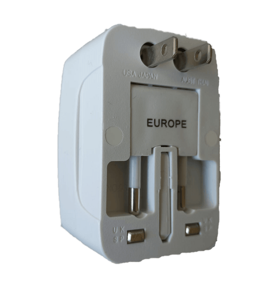 ANDOWL UNIVERSAL TRAVEL ADAPTOR 2A UK/USA/EURO/AUS - NeonSales {{ shop.shopifyCountryName }}