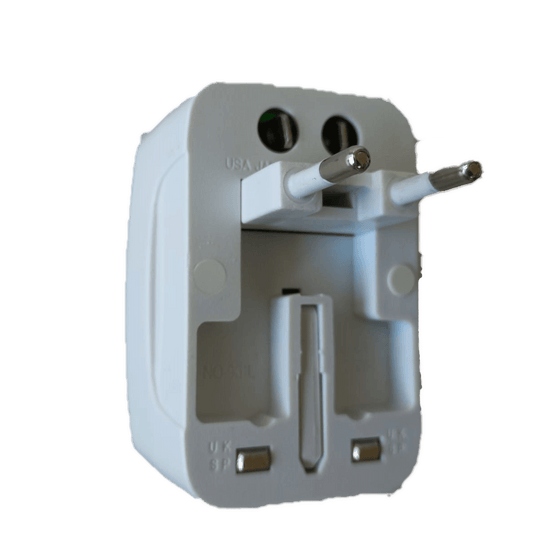 ANDOWL UNIVERSAL TRAVEL ADAPTOR 2A UK/USA/EURO/AUS - NeonSales {{ shop.shopifyCountryName }}