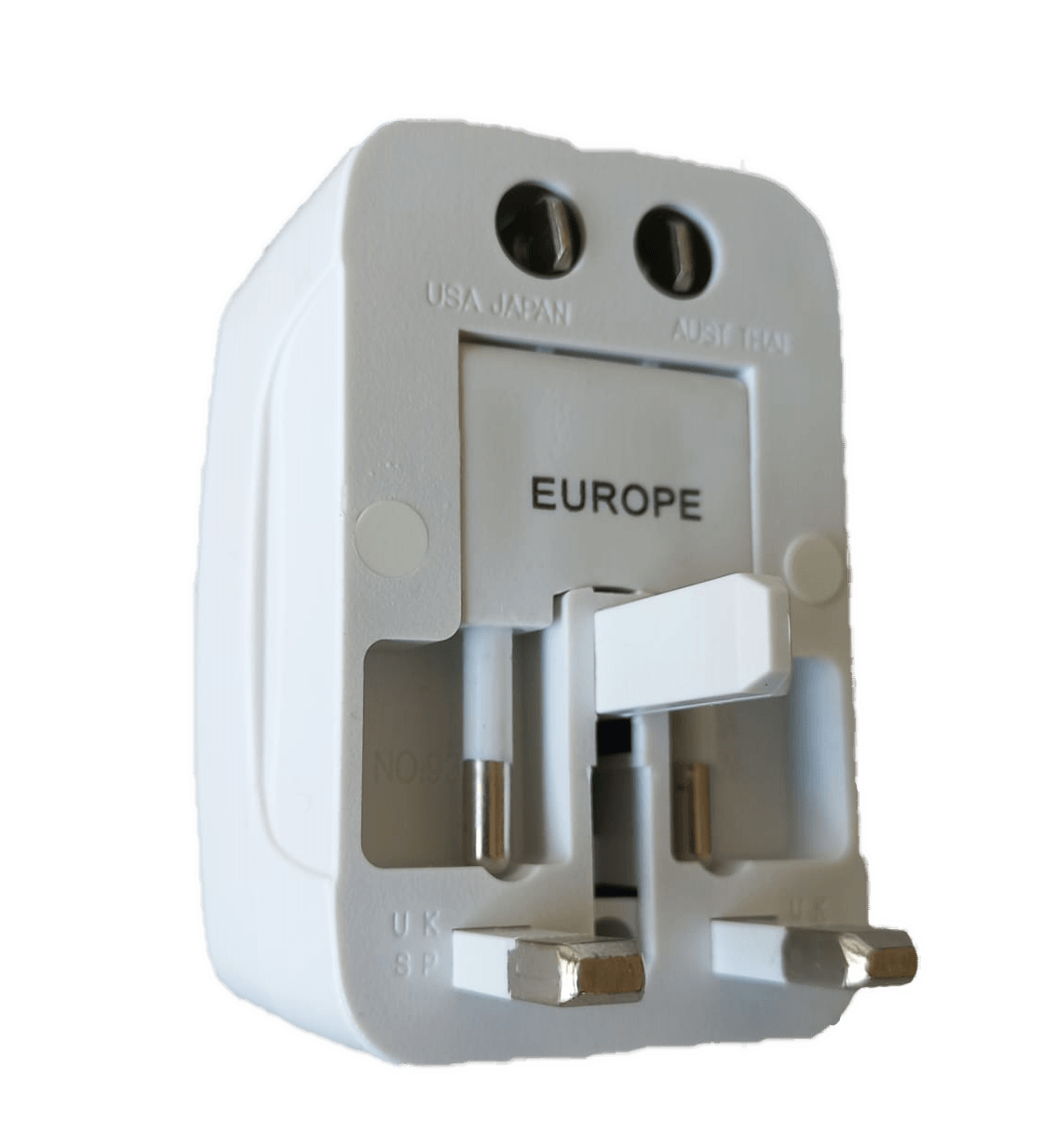 ANDOWL UNIVERSAL TRAVEL ADAPTOR 2A UK/USA/EURO/AUS - NeonSales {{ shop.shopifyCountryName }}