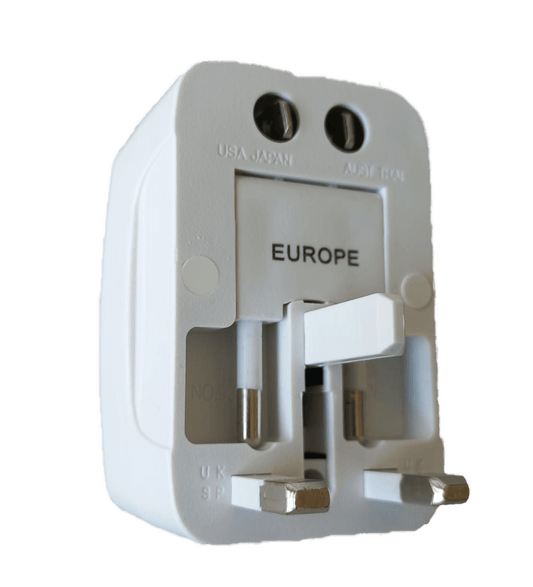 ANDOWL UNIVERSAL TRAVEL ADAPTOR 2A UK/USA/EURO/AUS - NeonSales {{ shop.shopifyCountryName }}