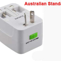 ANDOWL UNIVERSAL TRAVEL ADAPTOR 2A UK/USA/EURO/AUS - NeonSales {{ shop.shopifyCountryName }}