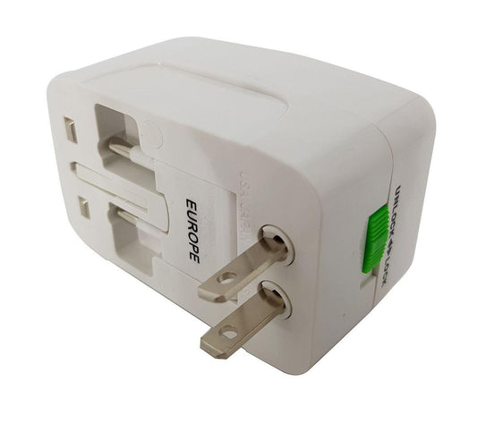 ANDOWL UNIVERSAL TRAVEL ADAPTOR 2A UK/USA/EURO/AUS - NeonSales {{ shop.shopifyCountryName }}