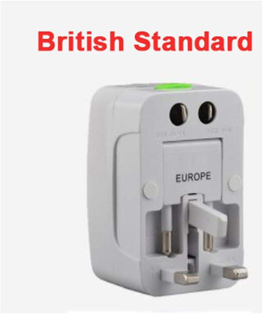 ANDOWL UNIVERSAL TRAVEL ADAPTOR 2A UK/USA/EURO/AUS - NeonSales {{ shop.shopifyCountryName }}