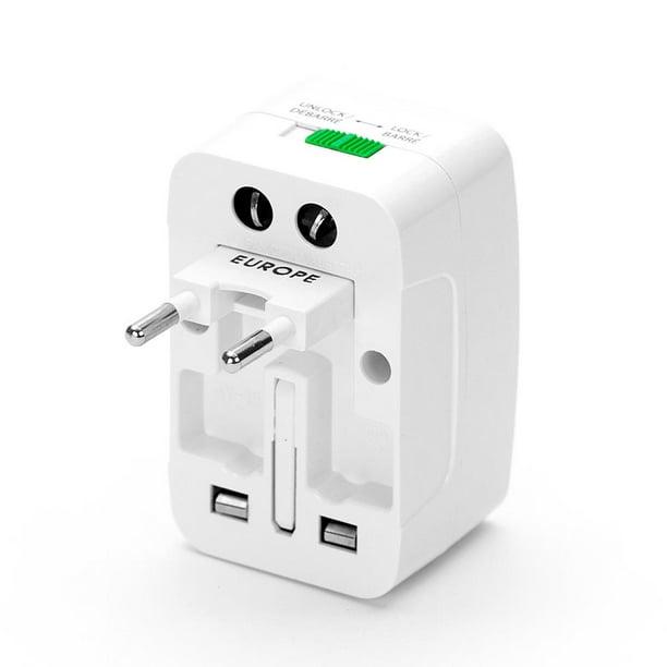 ANDOWL UNIVERSAL TRAVEL ADAPTOR 2A UK/USA/EURO/AUS - NeonSales {{ shop.shopifyCountryName }}