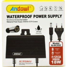 ANDOWL WATERPROOF PSU, 12V / 2A - Q-DC550 - NeonSales {{ shop.shopifyCountryName }}