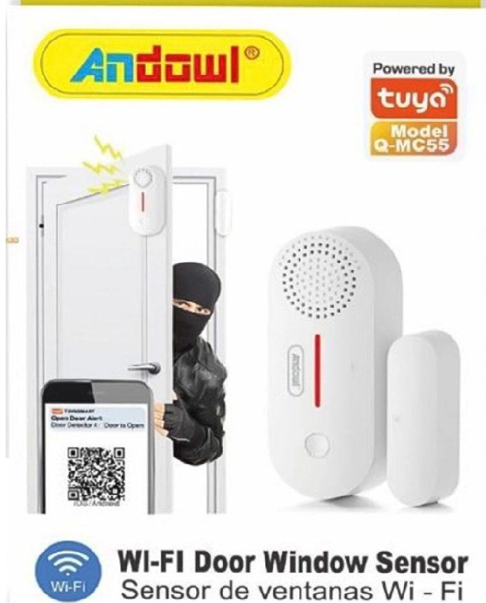 ANDOWL WI-FI DOOR/WINDOW SIREN - Q-MC55 - NeonSales {{ shop.shopifyCountryName }}