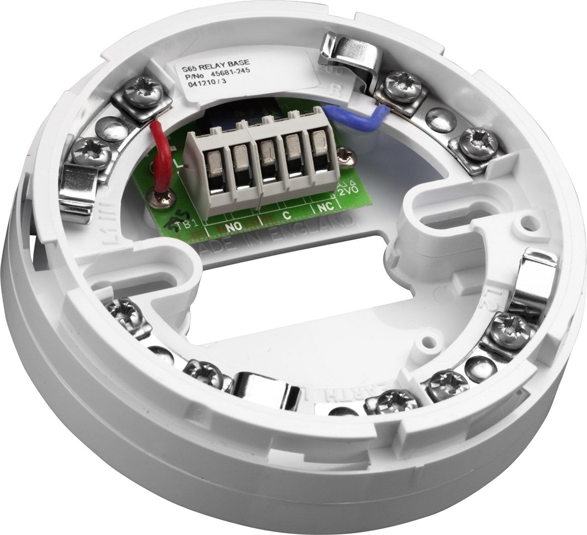 SMOKE DETECTOR RELAY BASE S65 DB650