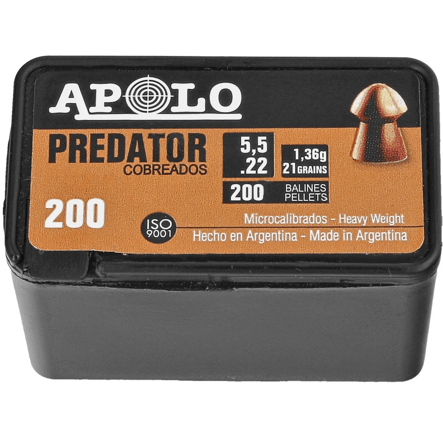 APOLO 5.5MM PREDATOR PELLETS - 200'S - NeonSales South Africa