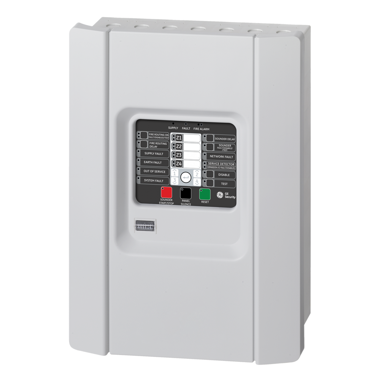 Aritech 1X-F4 four-zone conventional fire alarm control panel alternate view