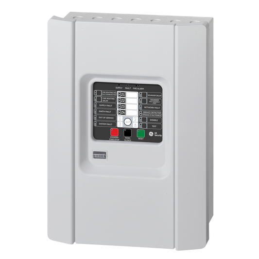 Aritech 1X-F2 two-zone conventional fire panel - representative 1X-F family enclosure image