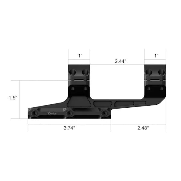 ARKEN RIGID PRECISION MOUNT 34MM - 0 MOA - NeonSales {{ shop.shopifyCountryName }}