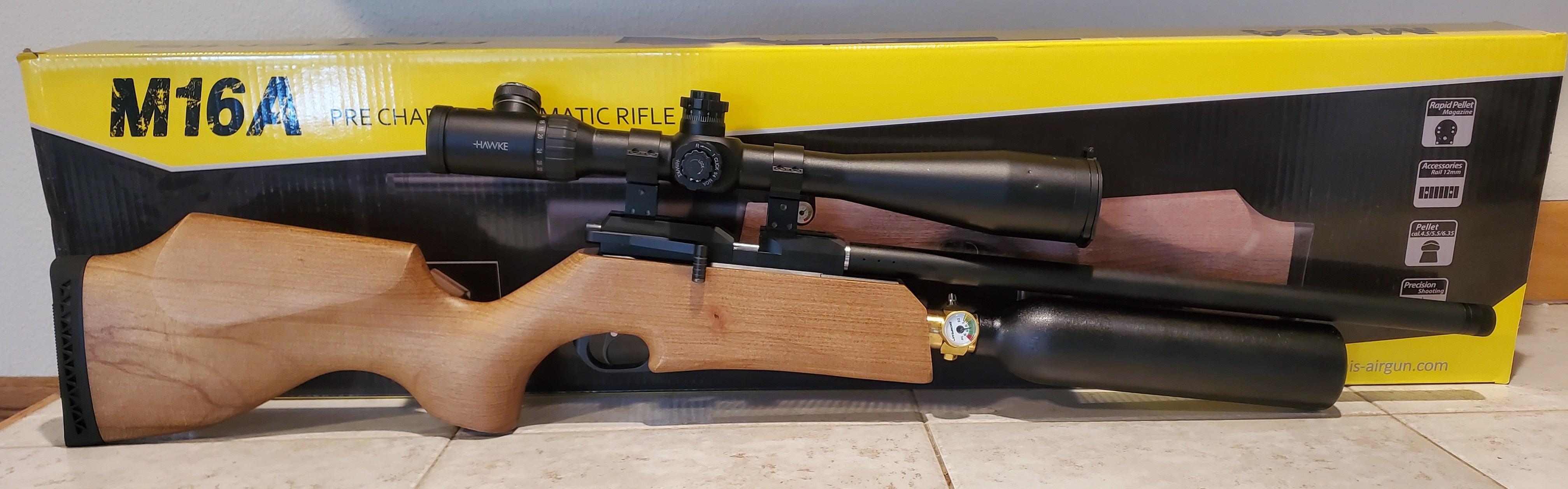 ARTEMIS M16A REGULATED 350CC PCP RIFLE , .22 CAL - NeonSales South Africa