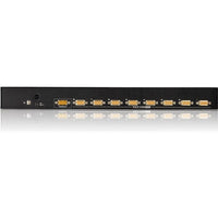 ATEN CS1308 rear panel showing 8 KVM ports and console connections
