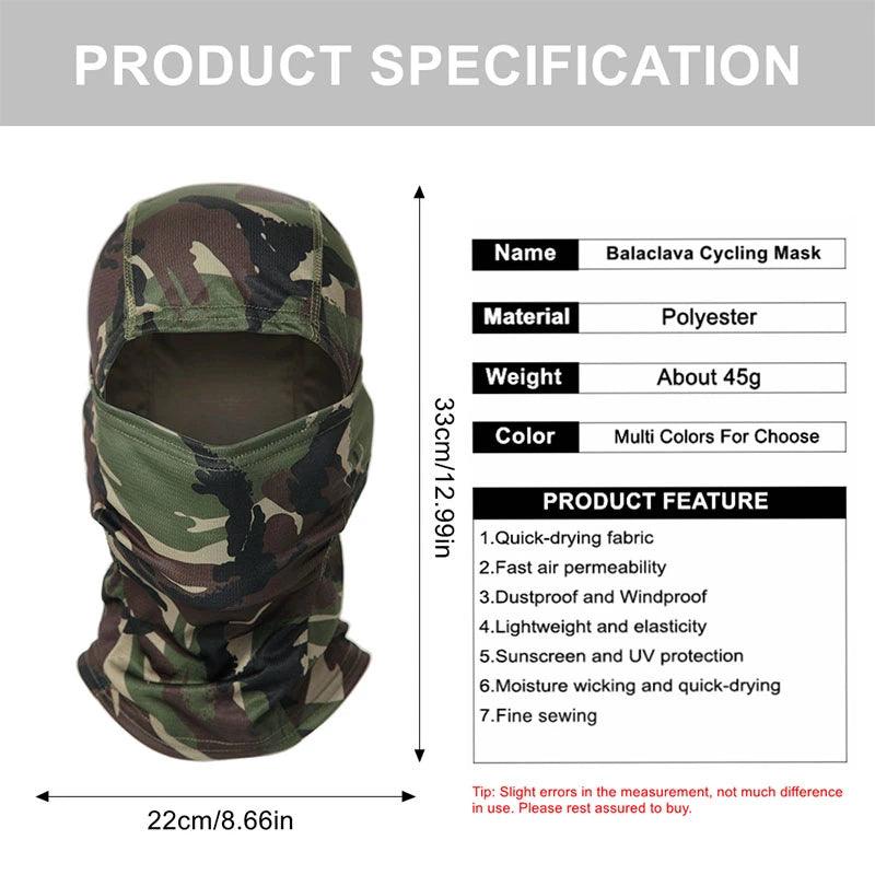 BALACLAVA FULL VISOR - CAMO - NeonSales South Africa