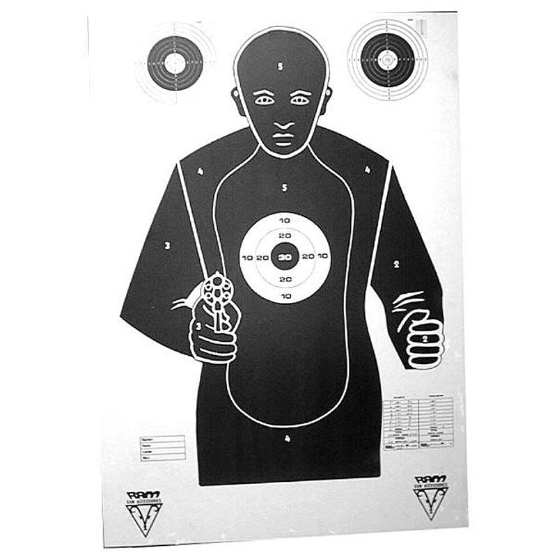 BALLISTIC HUMAN SILLHOUETTE TARGET - 1's - NeonSales {{ shop.shopifyCountryName }}