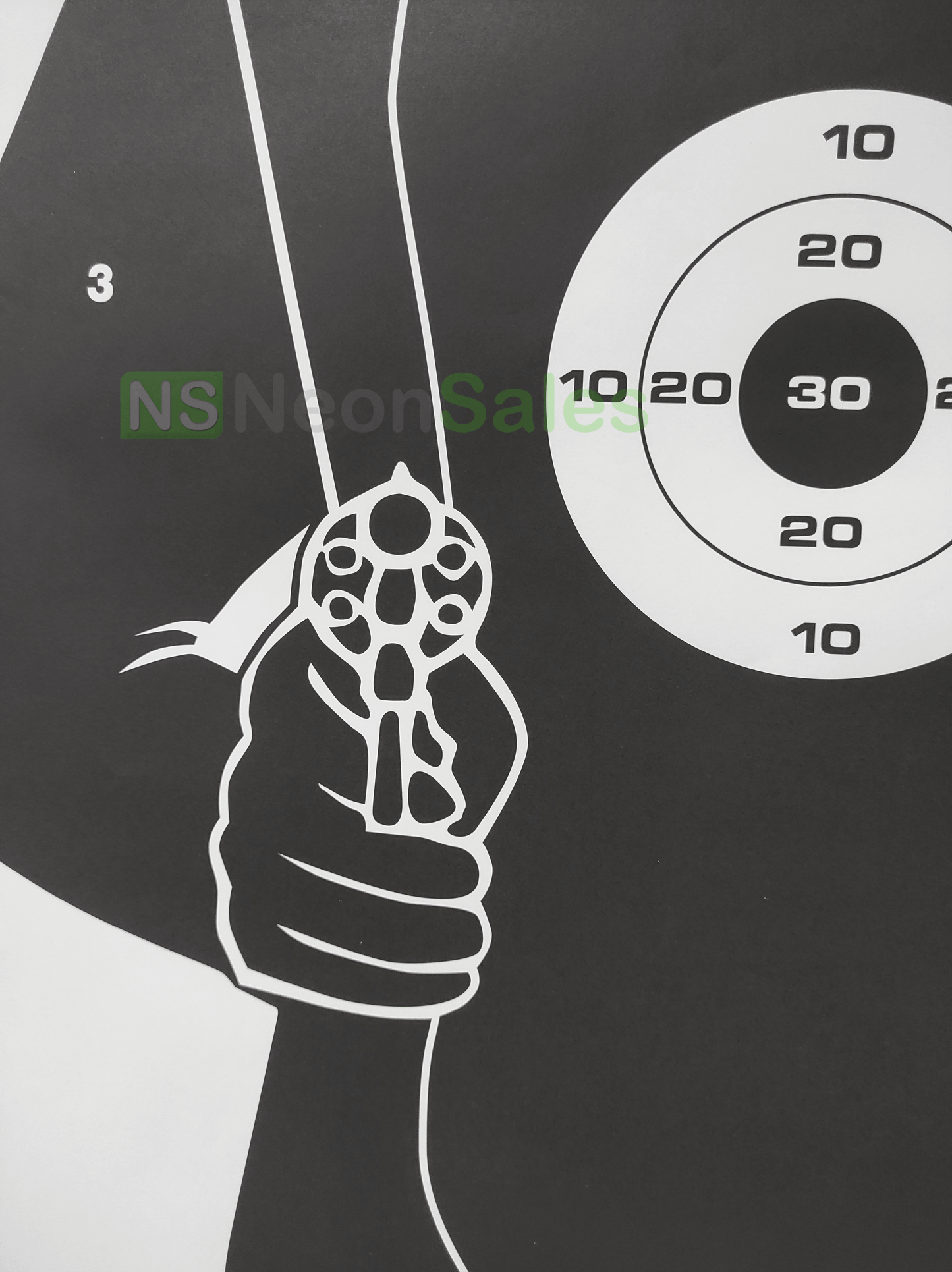 BALLISTIC HUMAN SILLHOUETTE TARGET - 1's - NeonSales {{ shop.shopifyCountryName }}