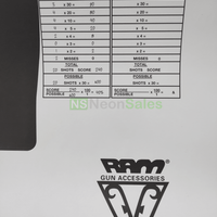 BALLISTIC HUMAN SILLHOUETTE TARGET - 1's - NeonSales {{ shop.shopifyCountryName }}