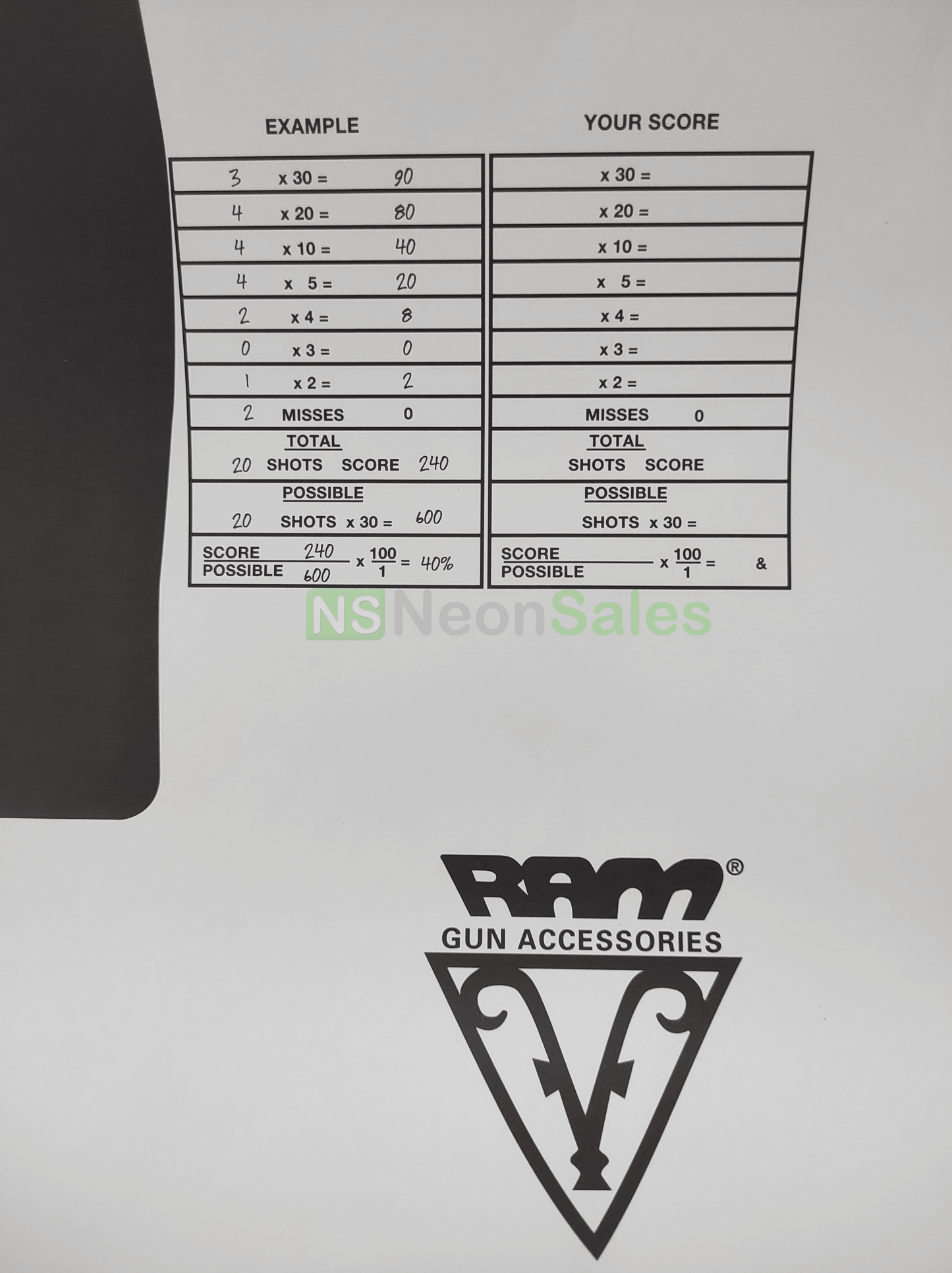 BALLISTIC HUMAN SILLHOUETTE TARGET - 1's - NeonSales {{ shop.shopifyCountryName }}