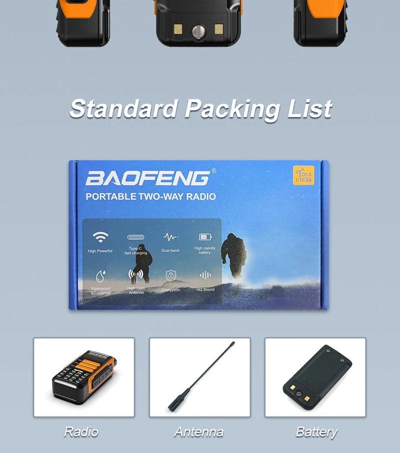 BAOFENG UV-16R TRI-BAND RADIO (USB-C RECHARGE) - NeonSales South Africa