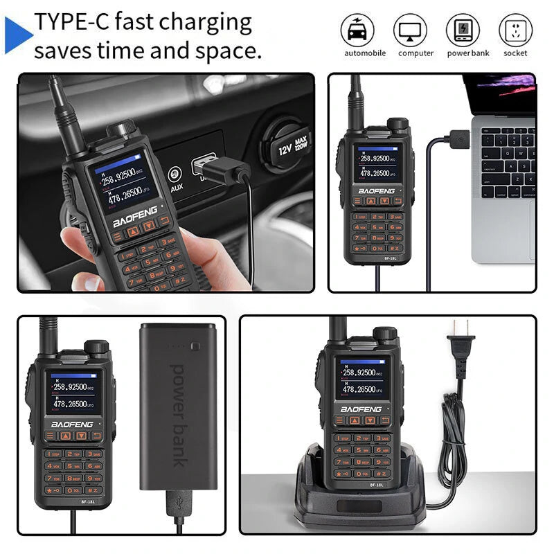 BAOFENG UX-19 TRI-BAND 18W USB-C RADIO, TFT SCREEN - NeonSales {{ shop.shopifyCountryName }}