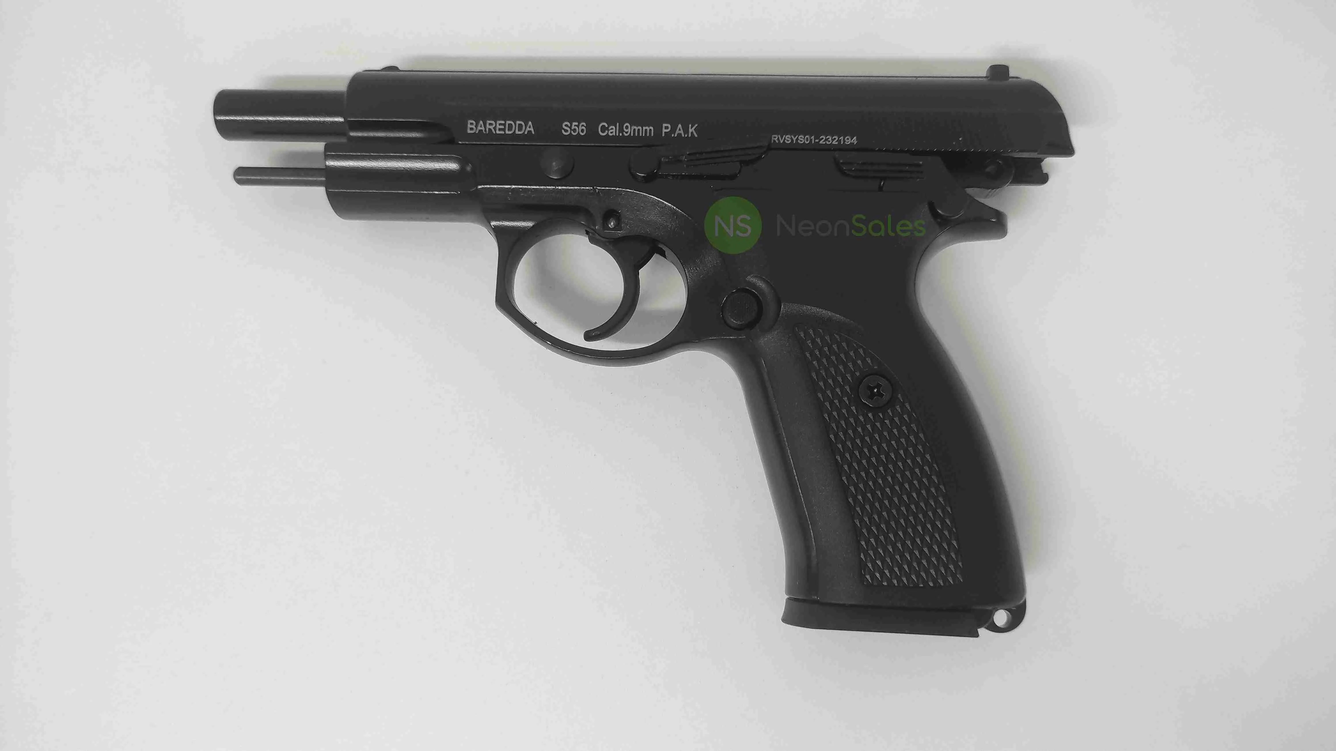 BAREDDA S56 BLACK + 10 BLANKS + HOLSTER - NeonSales {{ shop.shopifyCountryName }}