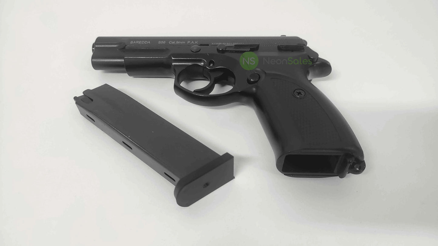 BAREDDA S56 BLACK + 10 BLANKS + HOLSTER - NeonSales {{ shop.shopifyCountryName }}