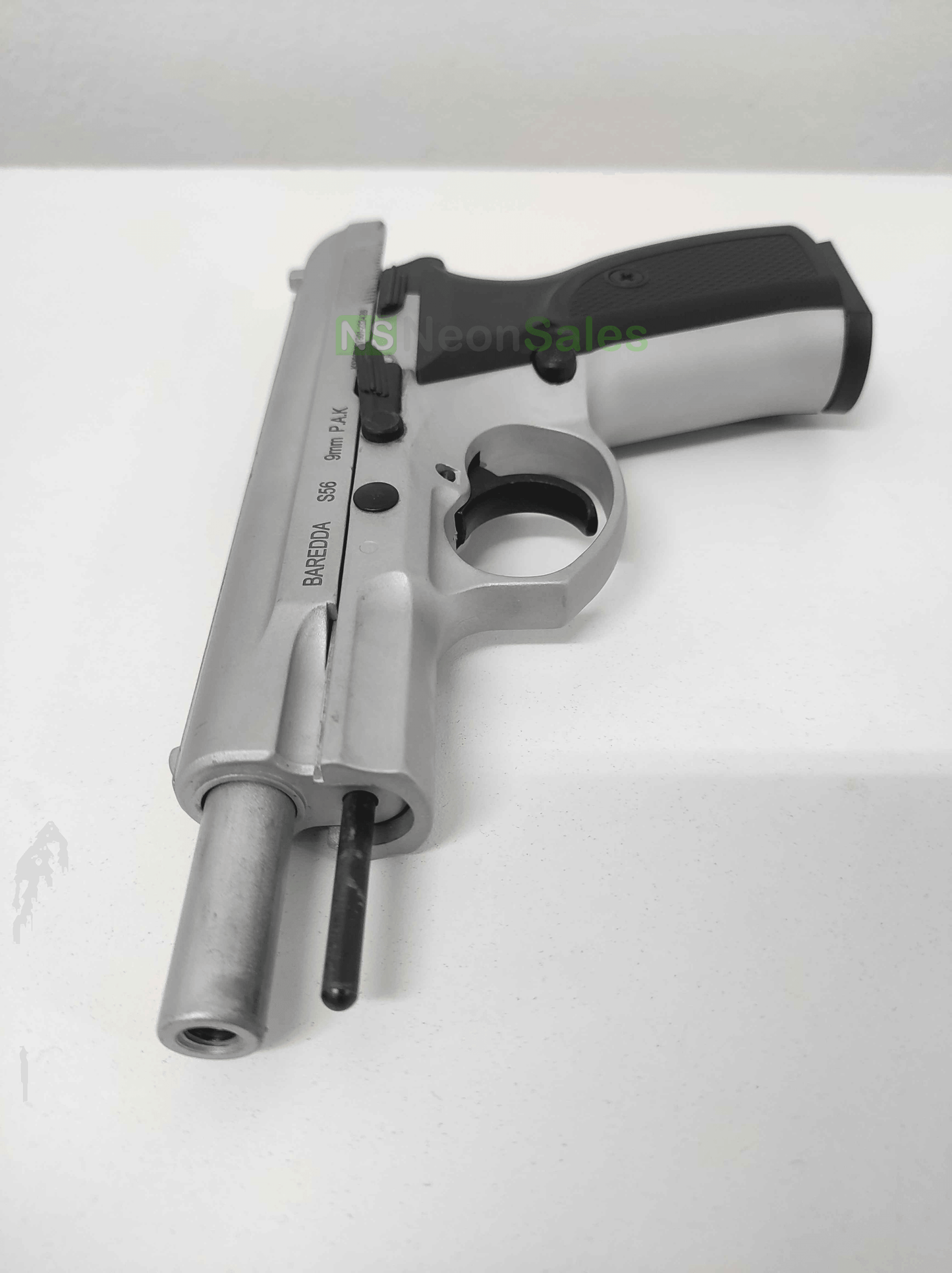 BAREDDA S56 BLANK GUN - MATTE CHROME - NeonSales {{ shop.shopifyCountryName }}